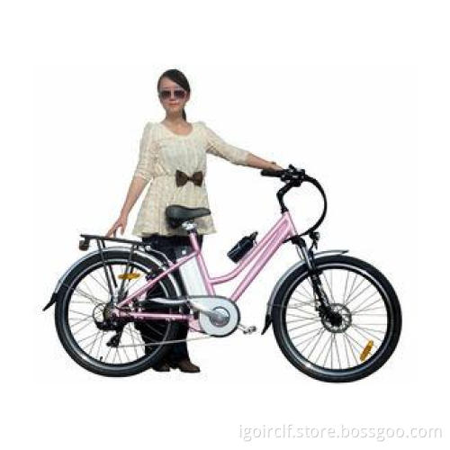 Girls Pink Green City E Bike / Bicycle with PAS , 250W brus
